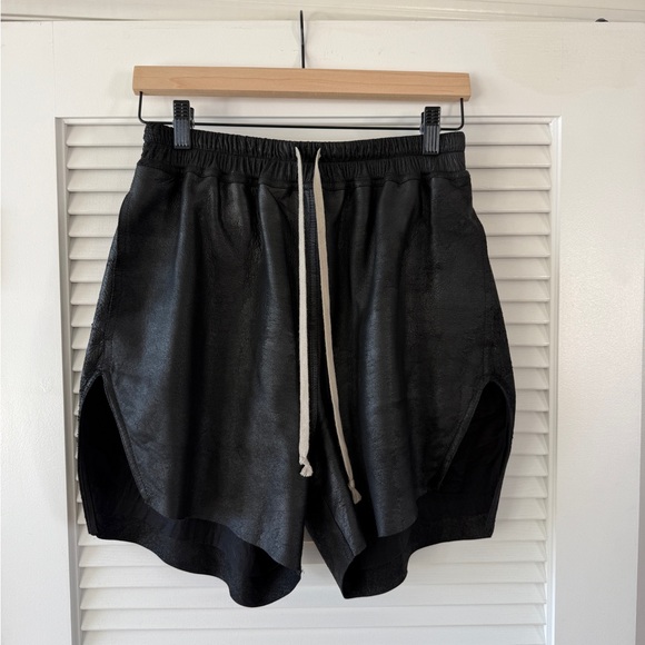 Rick Owens Black Athletic Shorts
